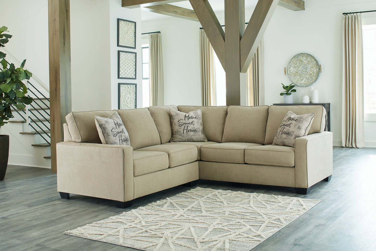 Lucina 2-Piece Sectional with Ottoman