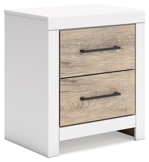 Charbitt Full Panel Bed with Nightstand