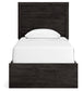 Belachime Twin Panel Bed with Nightstand