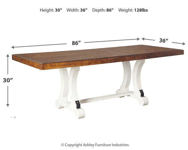 Valebeck Rectangular Dining Room Table