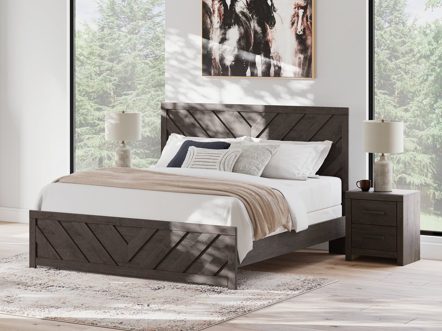 Prendonea  Panel Bed